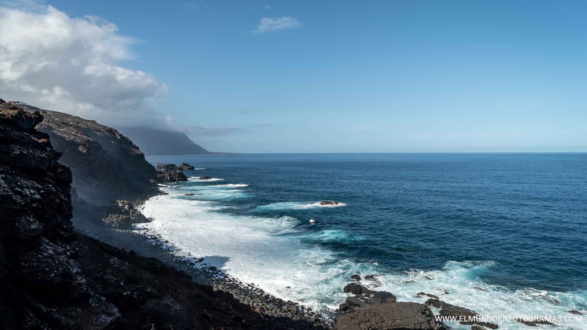 vista panorámica de la costa de la isla de El Hierro